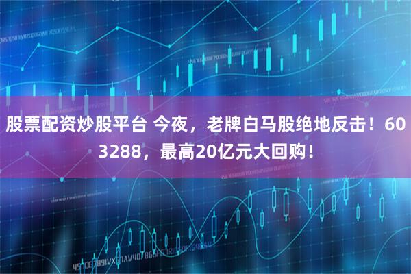 股票配资炒股平台 今夜，老牌白马股绝地反击！603288，最高20亿元大回购！
